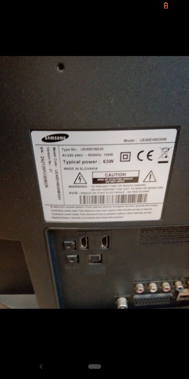 Telewizor Samsung full HD LED 3.     40cali