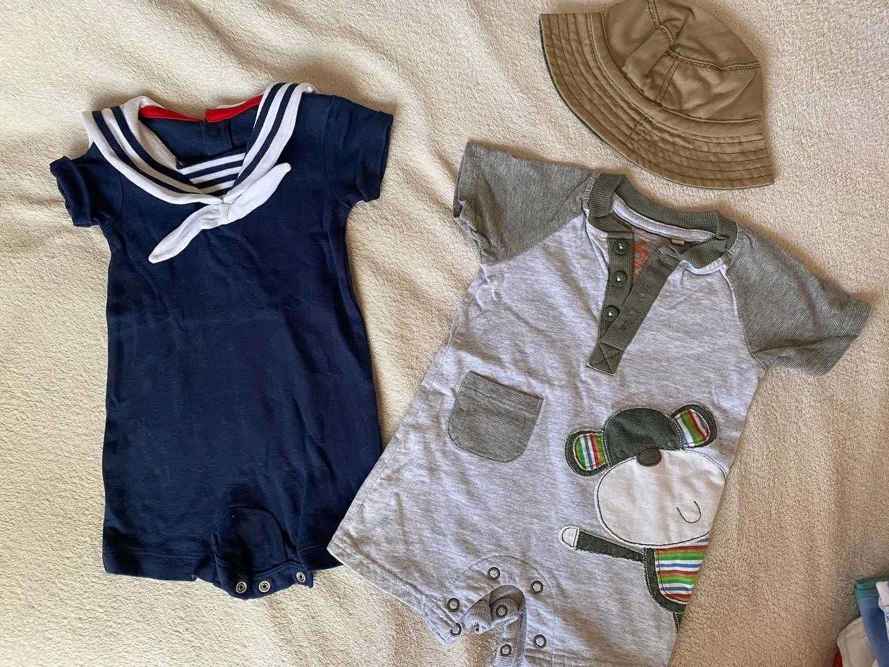 Пакет летней одежды на мальчика 0-3 месяцев