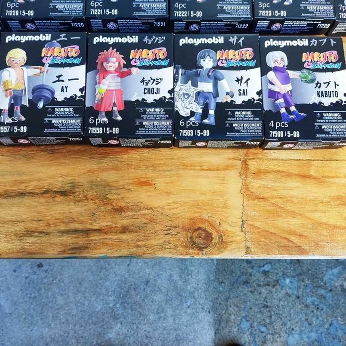 Playmobil Naruto Shippuden vários modelos diferentes 9x12cm