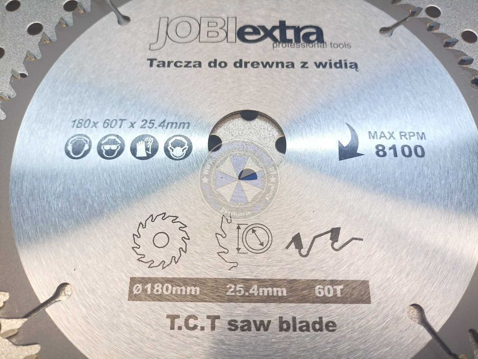 Tarcza do drewna z Widią TCT 180mm 60T tarcza do drewna 180mm 60 zębów