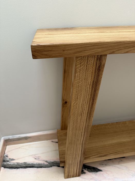 Drewniana dębowa konsola lite drewno porządny mebel