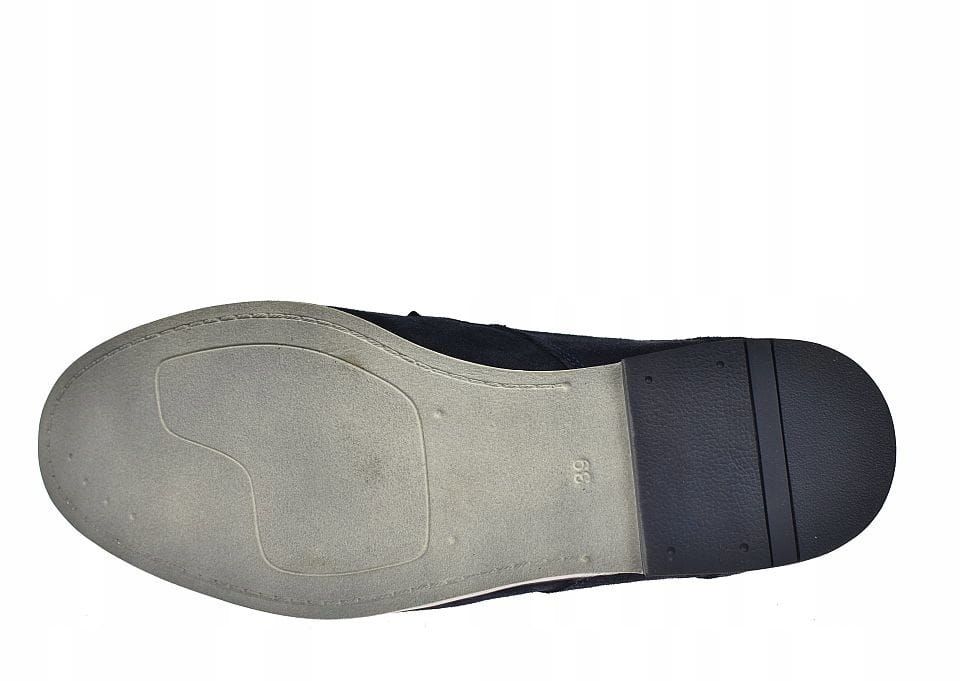 Półbuty męskie casual skórzane eleganckie Polskie M96 rozm. 41
