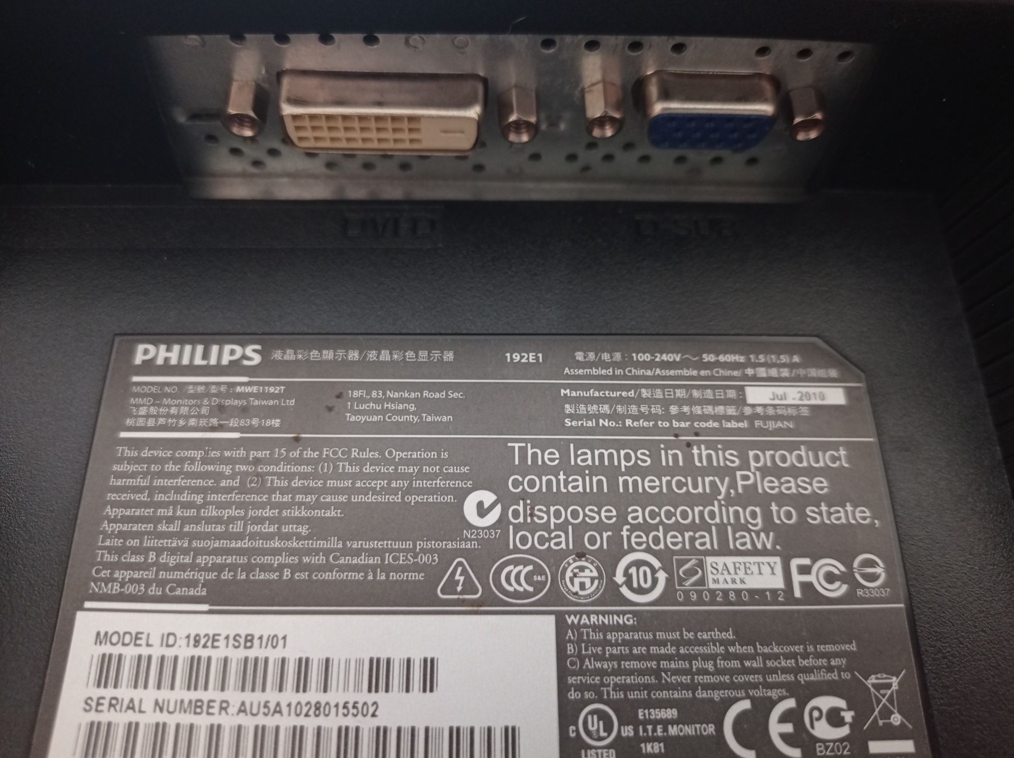 Монитор Philips 19 дюймов