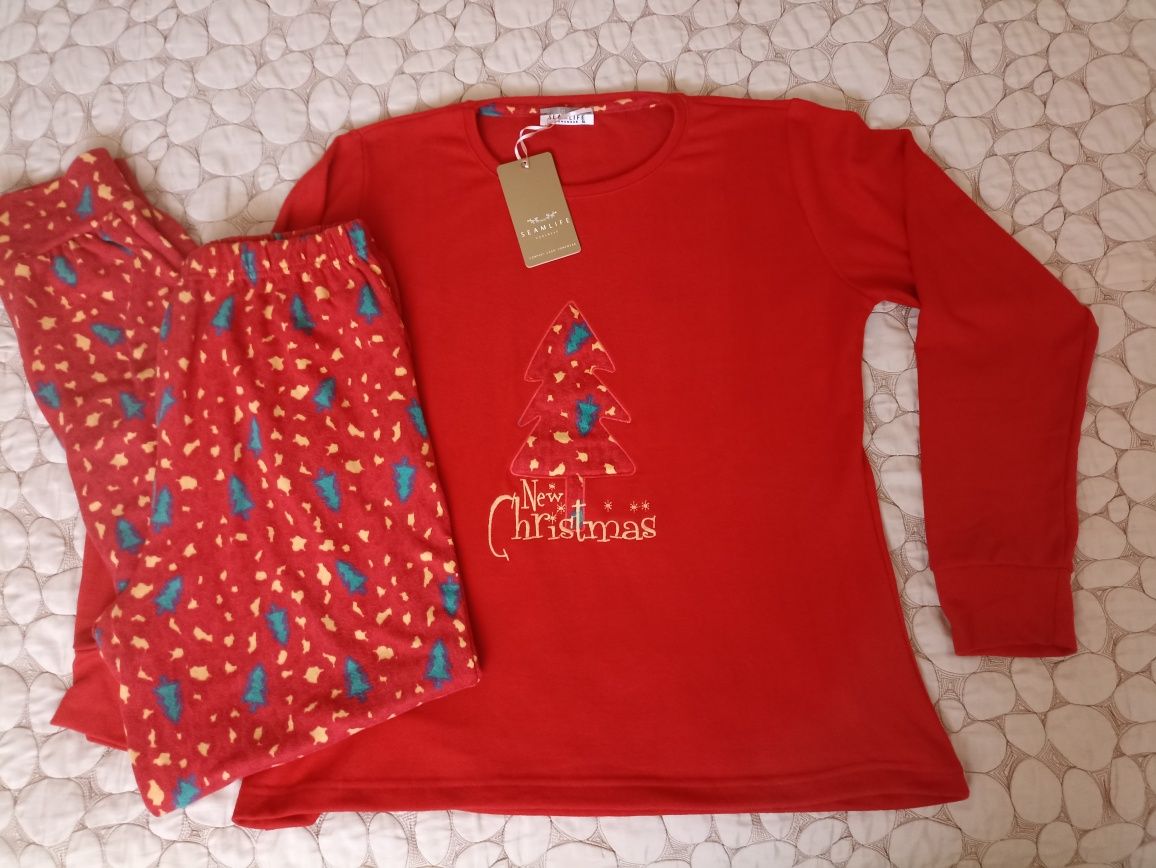 Piżama świąteczna damska XL