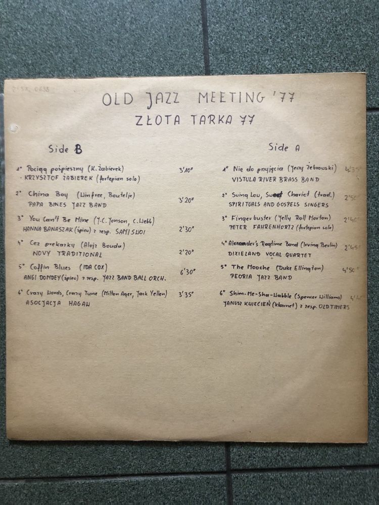 Winyl Old jazz meeting 77 Złota tarka 77