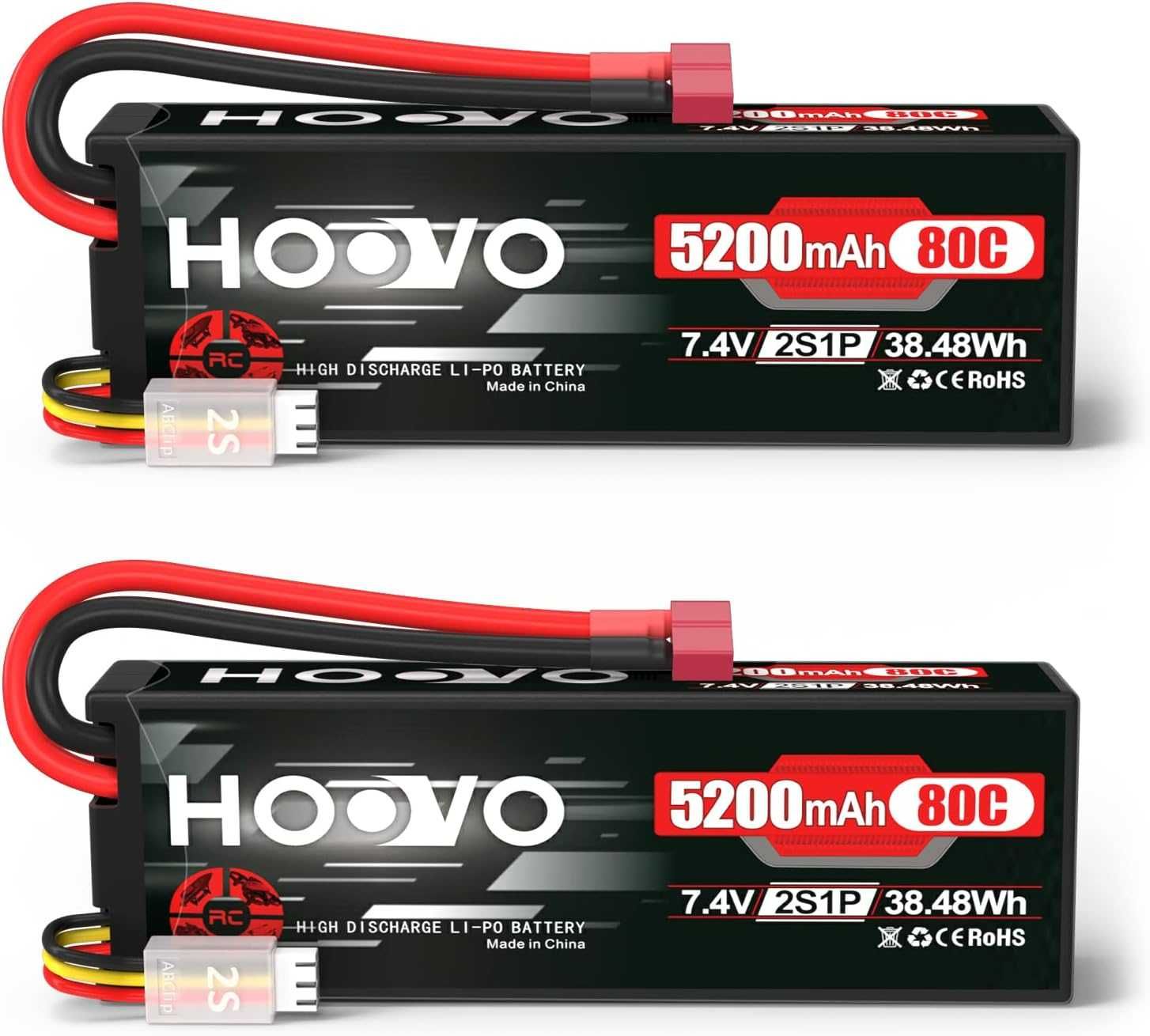 Акумулятор HOOVO 2S LiPo 7,4V 5200mAh 80C роз'ємом Deans 38.48Wh