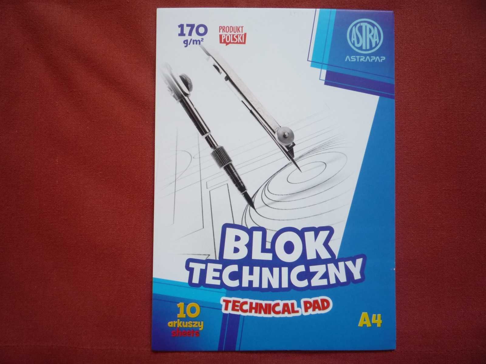 Blok techniczny A4 biały Astra