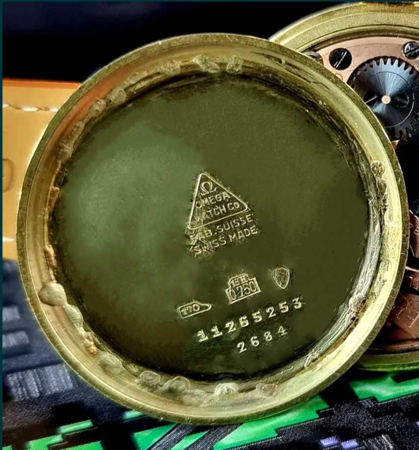 Złoty 18k Luksusowy Zegarek „Omega Tresor” Vintage XL Jumbo Unikat !!!