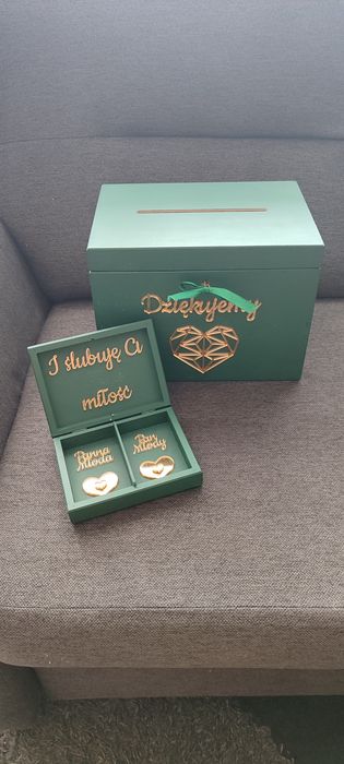 Pudełko na koperty i obrączki
