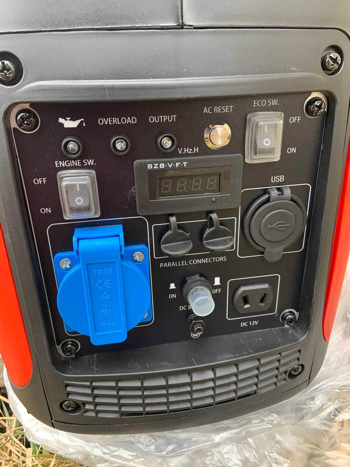 Генератор Инверторный FELFER  PR3800i  230V/12V 9A  2,8-3,0kW бак 4,2L