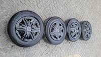 4 Jantes Ferro 15" 5x112-ORIGINAIS MERCEDES 2019+PNEUS NOVOS 195/65/15