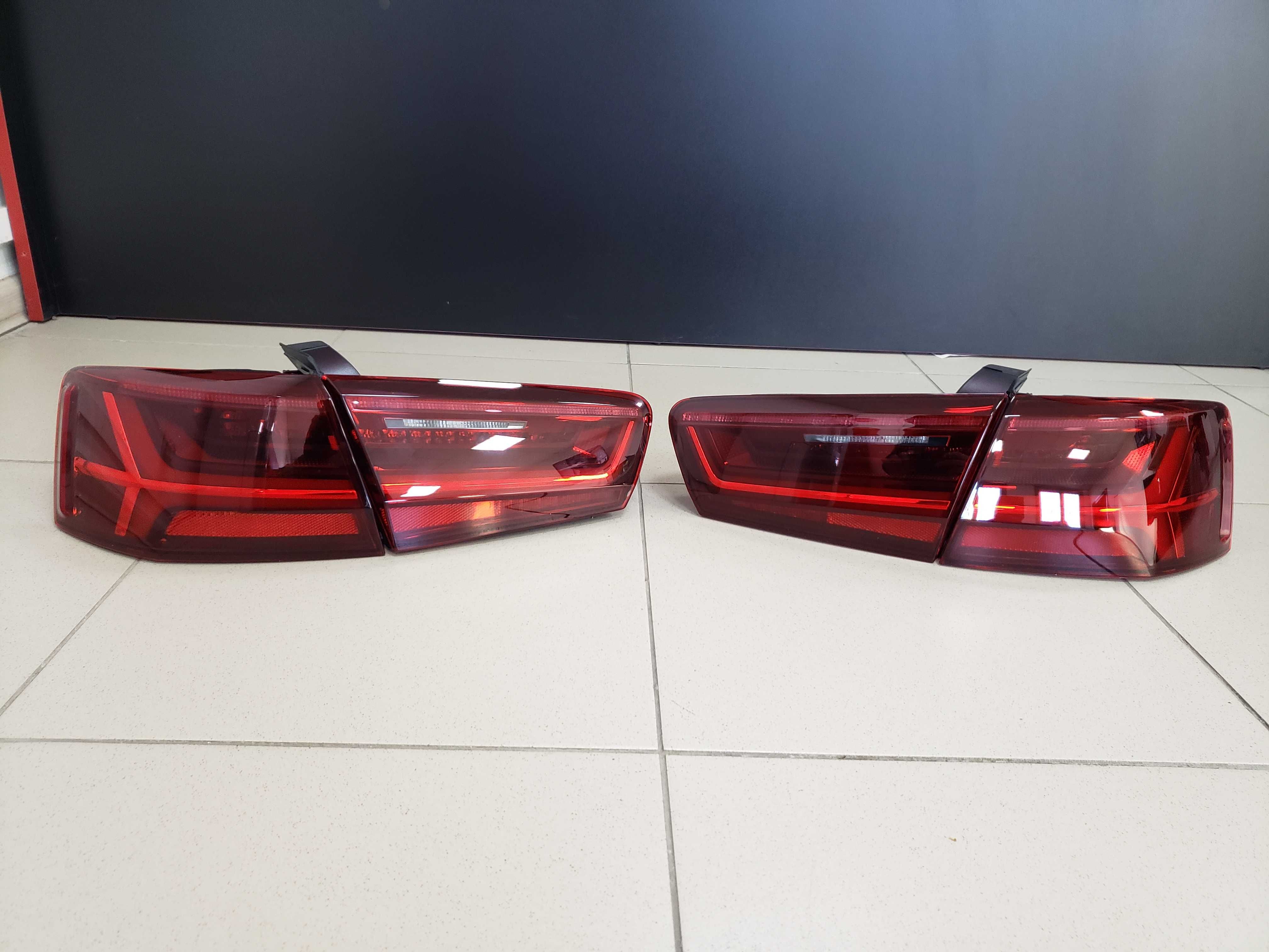 Фонари стопы на Audi A6 C7 14-18г задние фонари лед LED ауди а6 с7 LCI