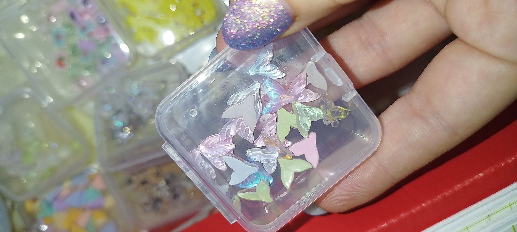 Ozdoby do paznokci Kawaii DIY cyrkonie akryle itp.l