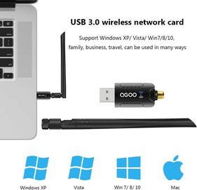 QGOO USB WLAN Stick, AC1300 antena 5dBi WLAN Stick do PC