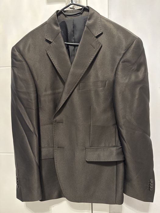 Sunset Suits Men brązowy garnitur piękny r. L i krawat