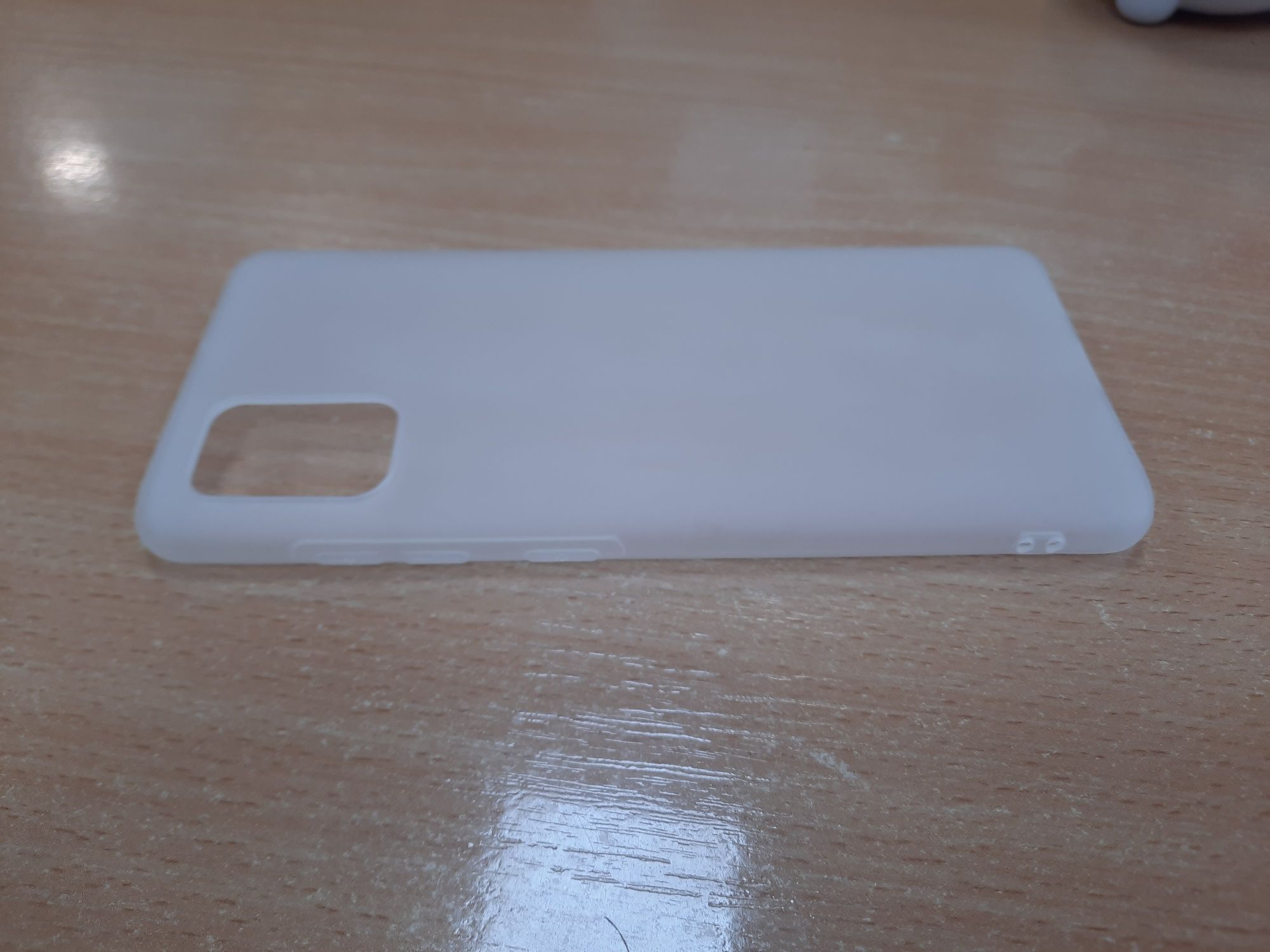 Чехол для Samsung A51 — новый, матовый, белый