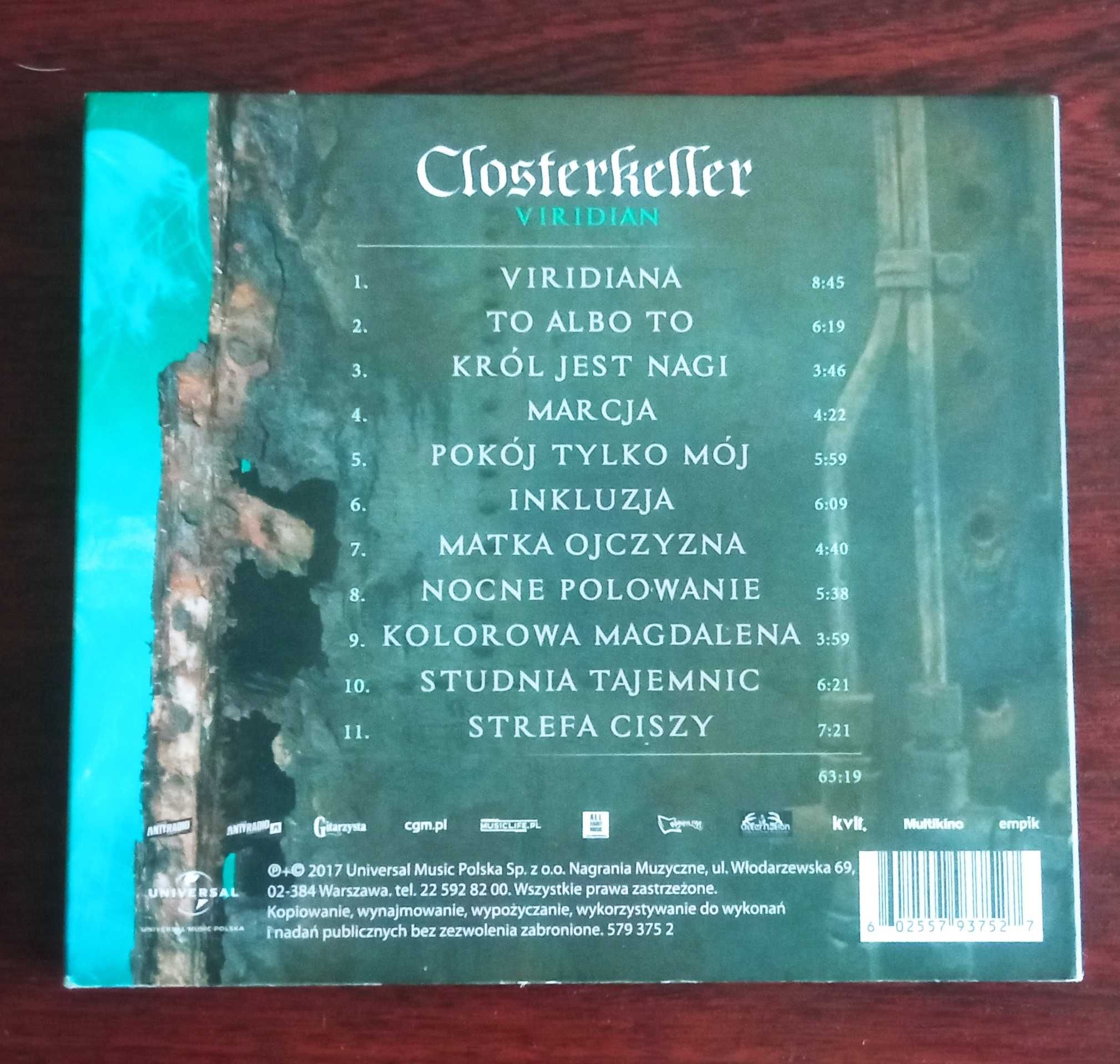 Płyta zespołu Closterkeller - Viridian