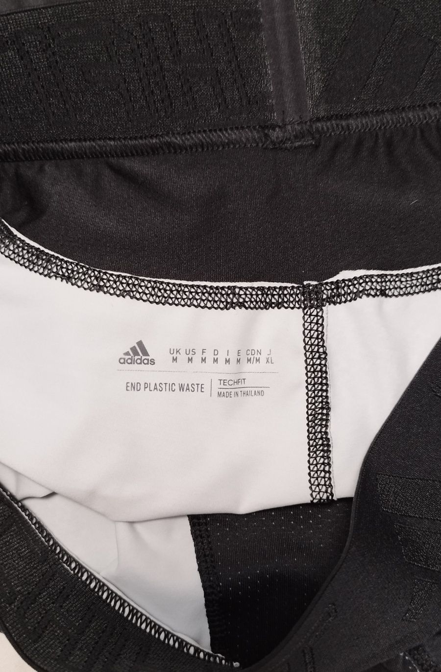 Мужские тренировочные леггинсы techfit adidas Performance чёрные