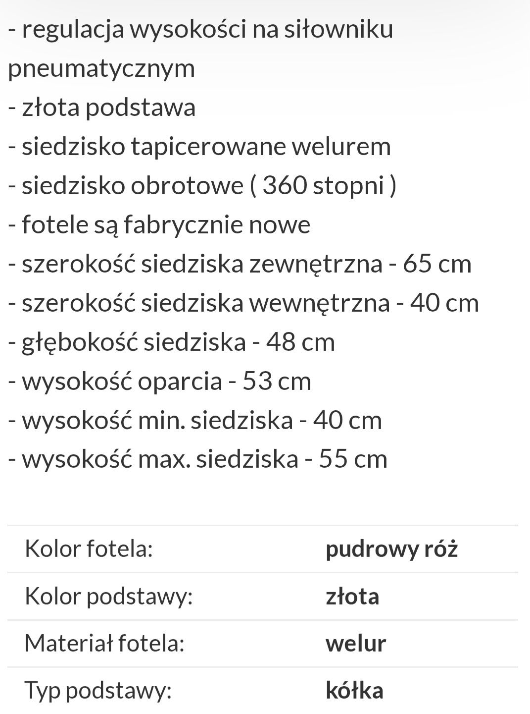 Fotel na kółkach Hrove form różowy