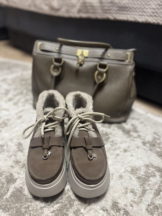 Лофери зимові /ботинки і сумка