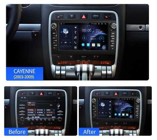 Radio nawigacja Porsche Cayenne 2003=2010 ANDROID BT GPS