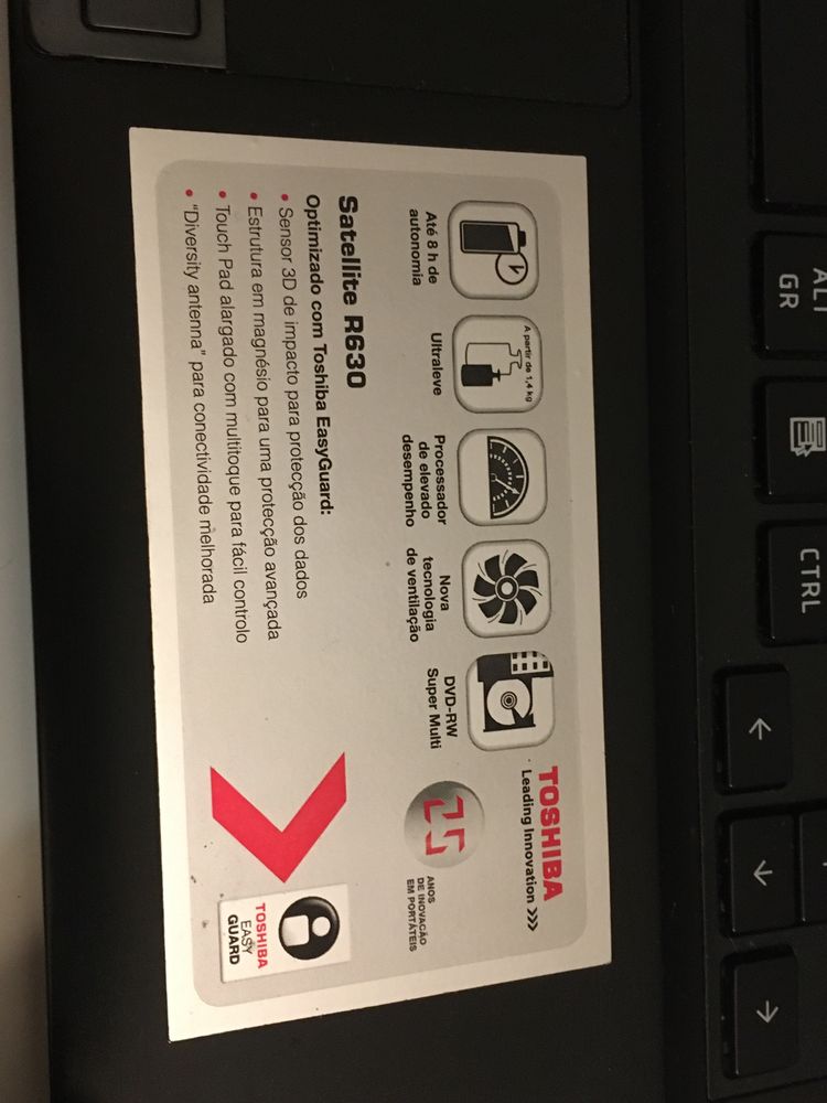 Toshiba R630 pouco uso