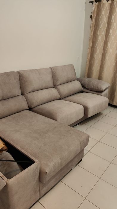 Sofá C/ Chaise Lounge Semi-Novo
