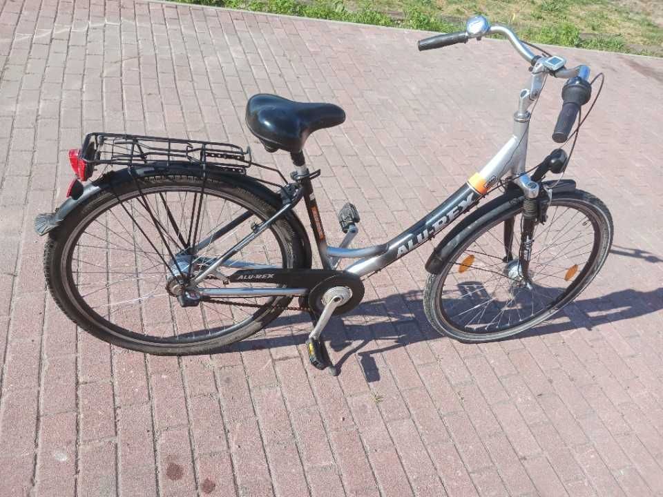Rower alu-rex z 7biegowa przerzutka w kole