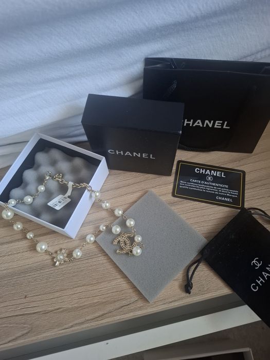 Chanell naszyjnik,nowy perły