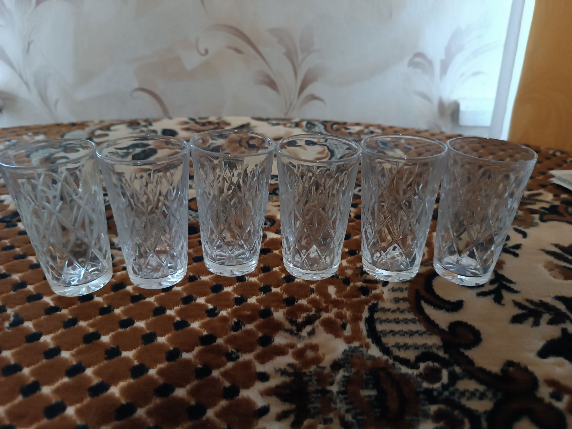 Набор рюмок хрустальных стаканчики стопки советские