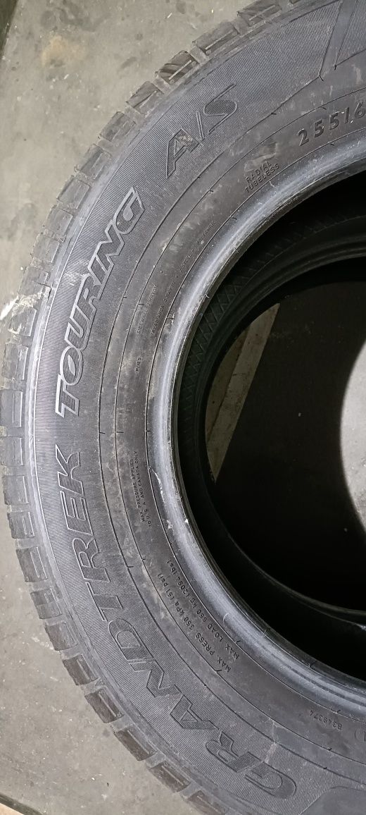 2x opony (nr.292) 255/60R17 Dunlop Grandtrek Touring A/S