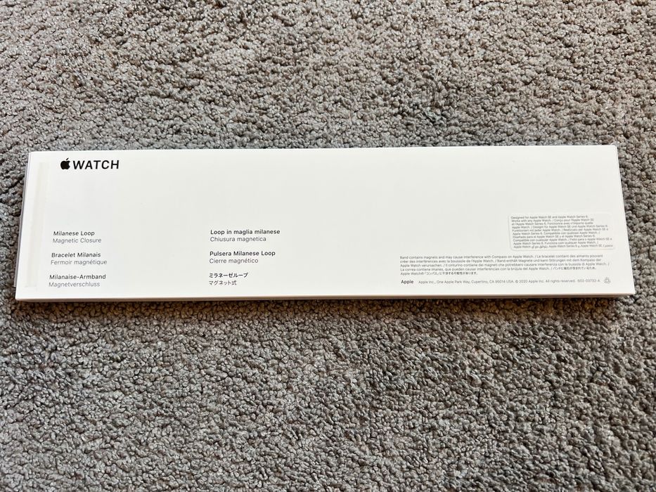Stalowy pasek Apple Watch Graphite Stainless Steel Milanese Loop
