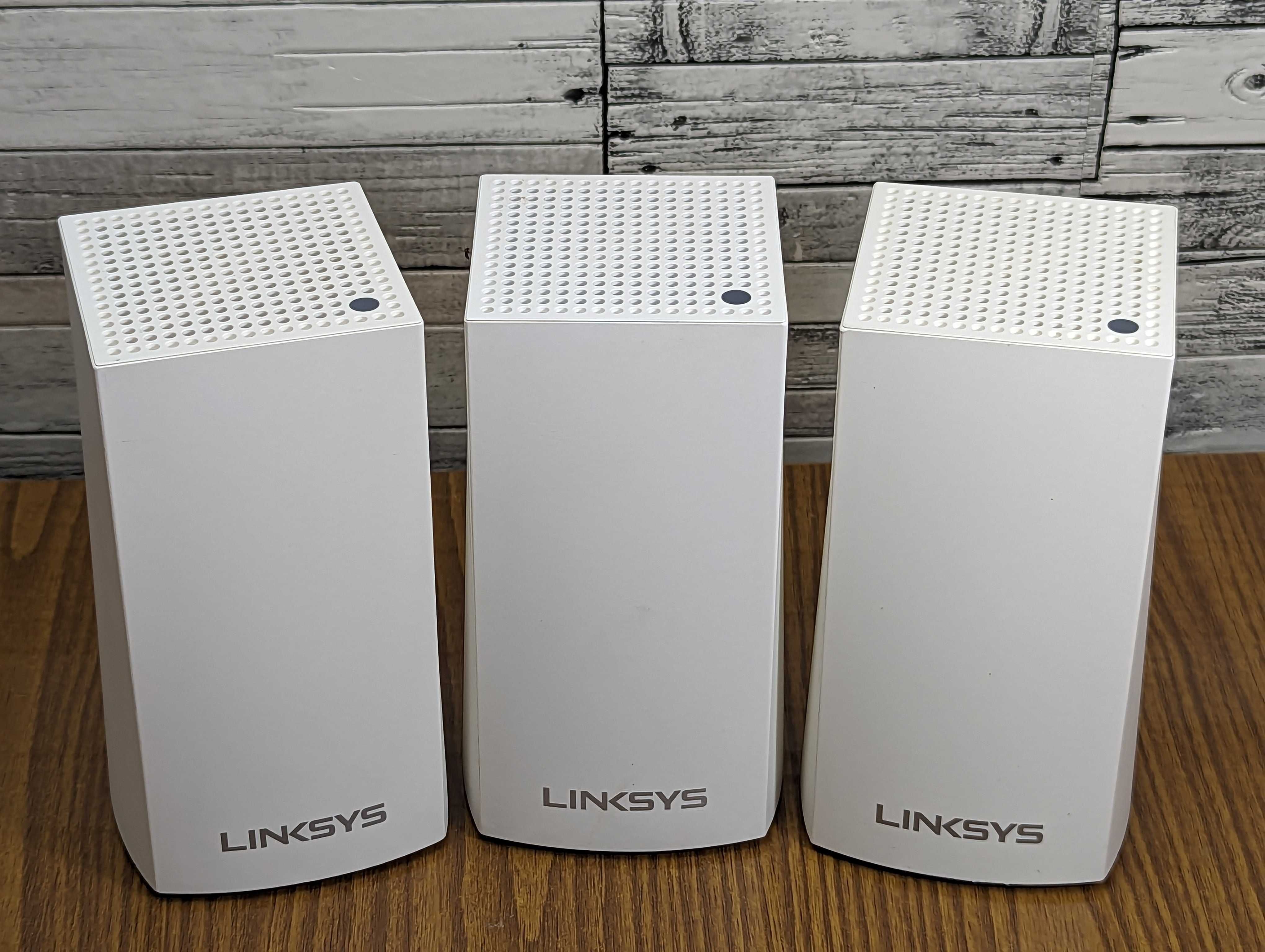 3 Роутера WiFi Mesh система Linksys Velop WHW01 CISCO 3 диап. гиг