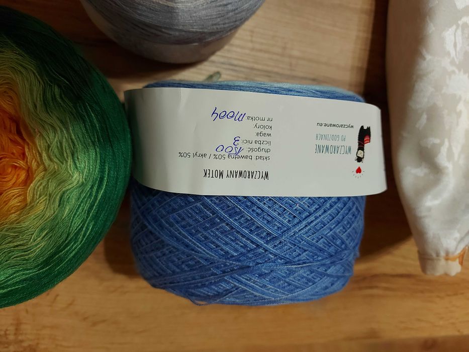 Motki ombre bawełna akryl.