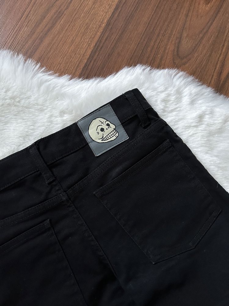 Spodnie jeansy rurki skinny czarne prosta nogawka