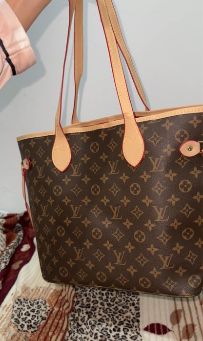 neverfull tamanho mm interior vermelho