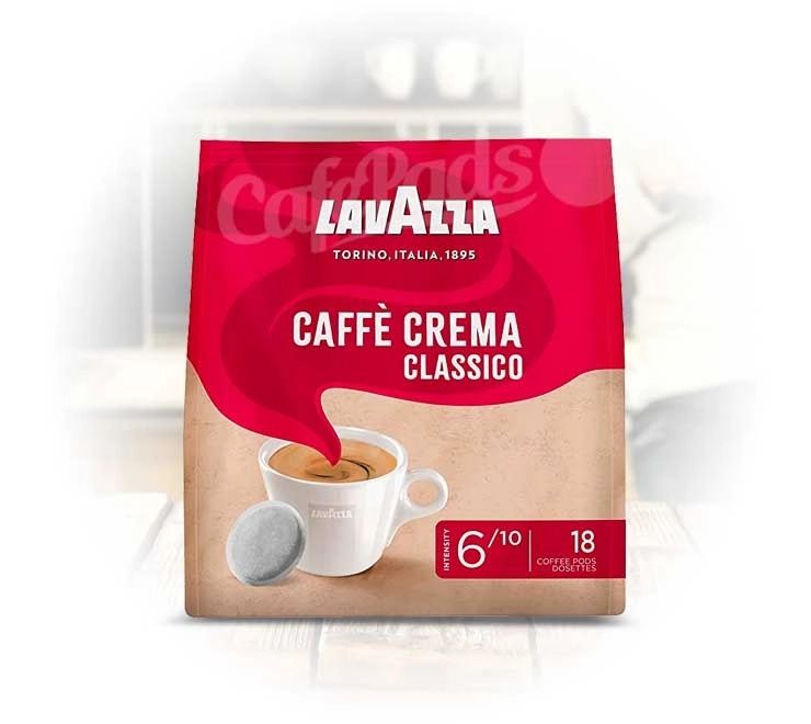 Kawa Lavazza Caffe Crema Classico 18 pads z Niemiec