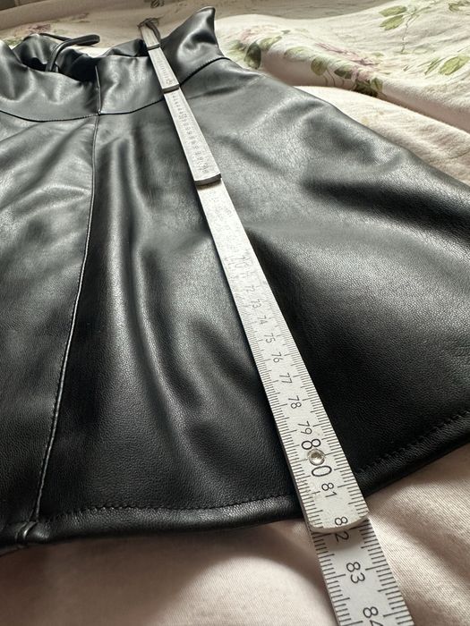 Sexy skórzana sukienka mini