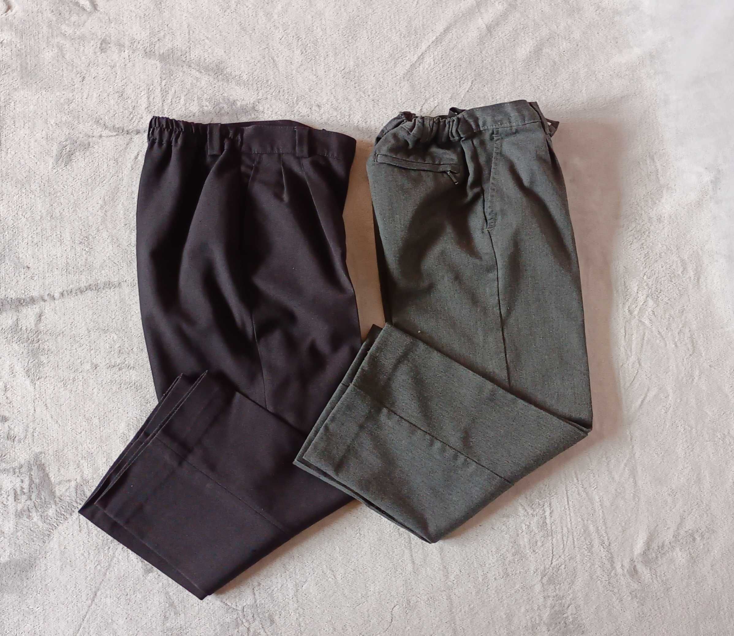Spodnie chłopięce eleganckie w kant 2 pary roz. 116 - 122