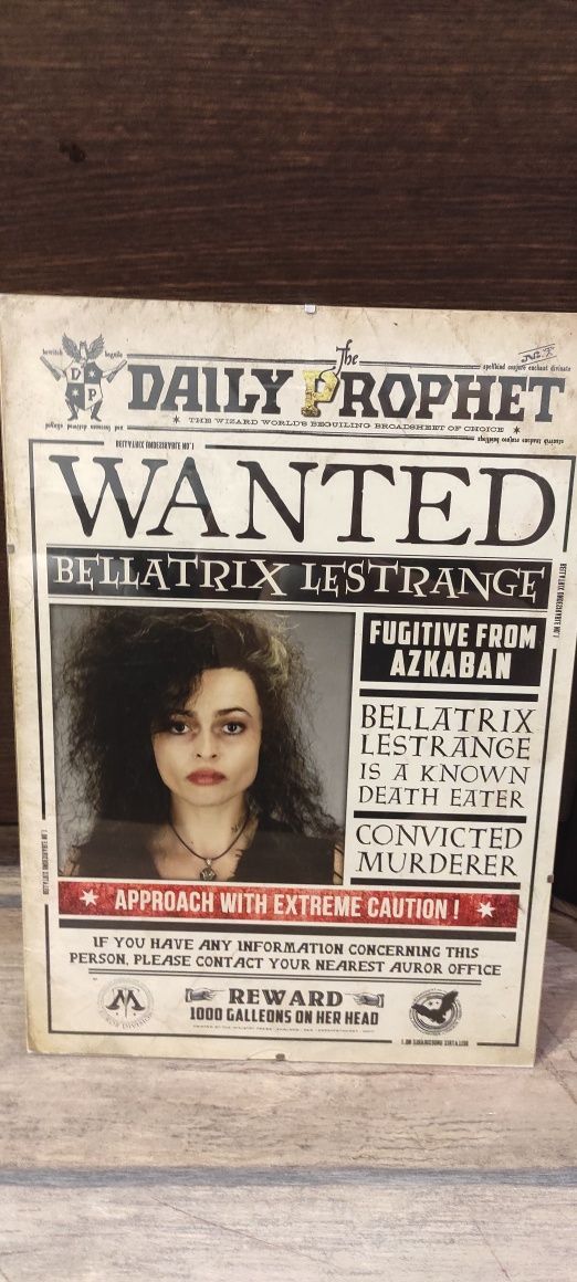 Plakat Bellatrix Lestrange Wanted