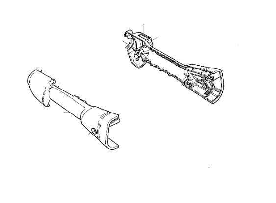 Obudowa manetki gazu Husqvarna 325 CX,LX, 325P4, 325P5X komplet