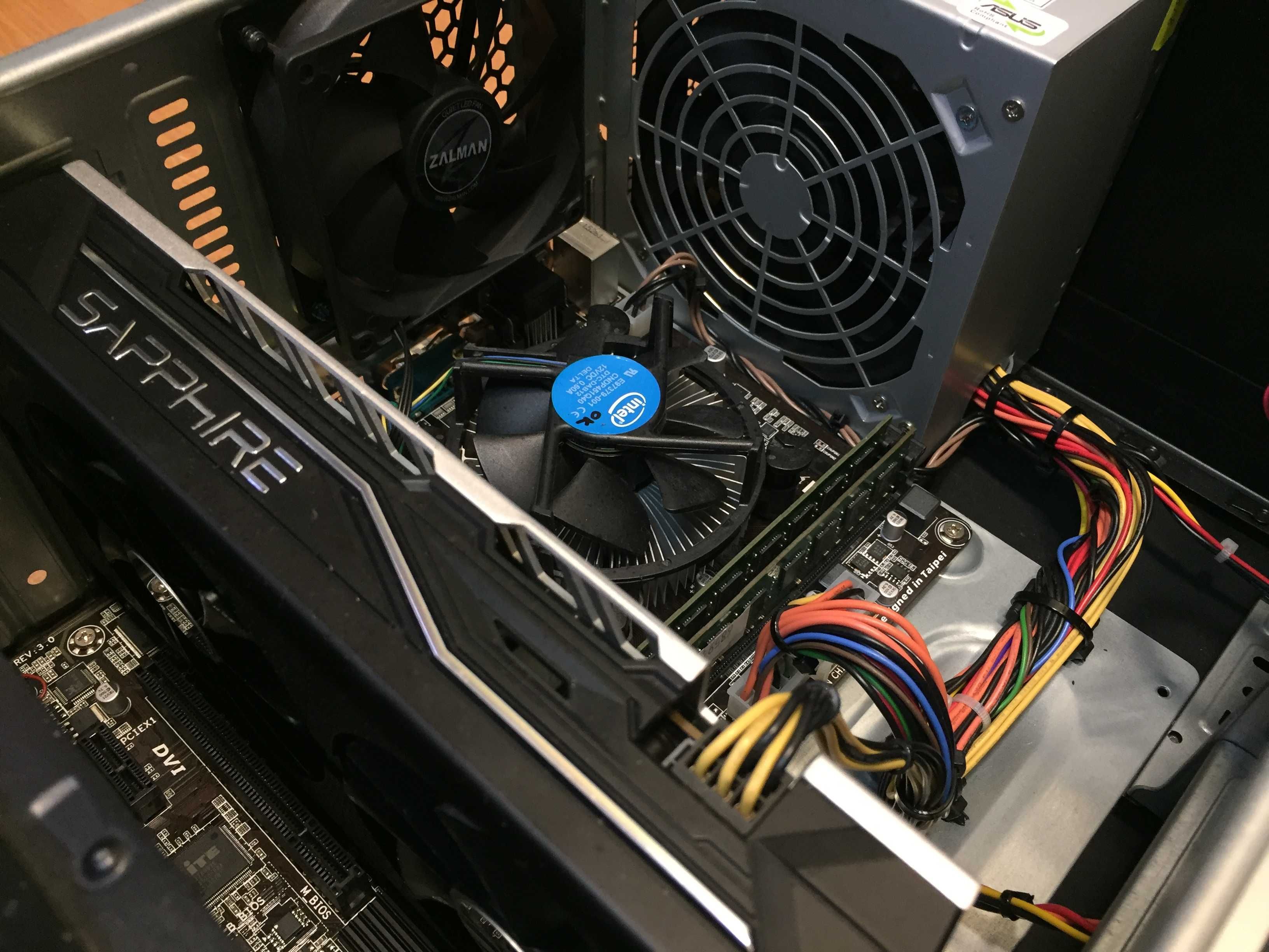 Игровой Компьютер i3-4170, DDR3 16Gb, SSD, HDD RX570 8Gb ПК