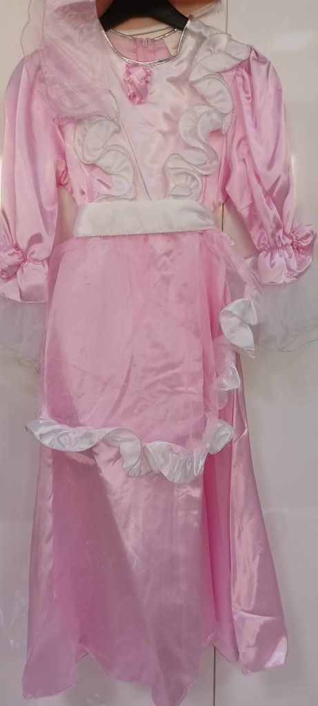 Sukienka różowa Pinkie rozm. 116,128,140 strój karnawalowy