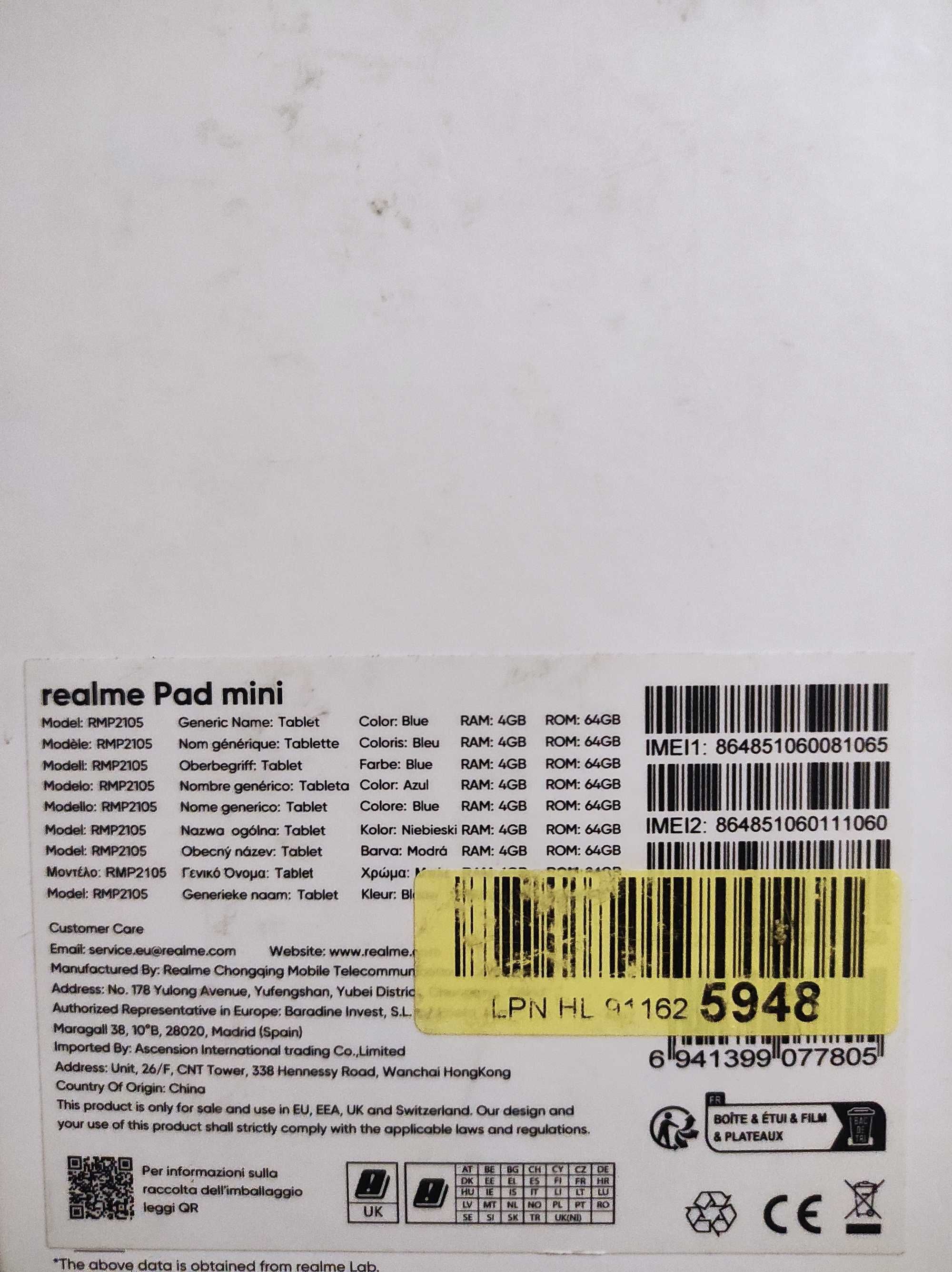 Tablet realms pad mini 8.7" 4/64