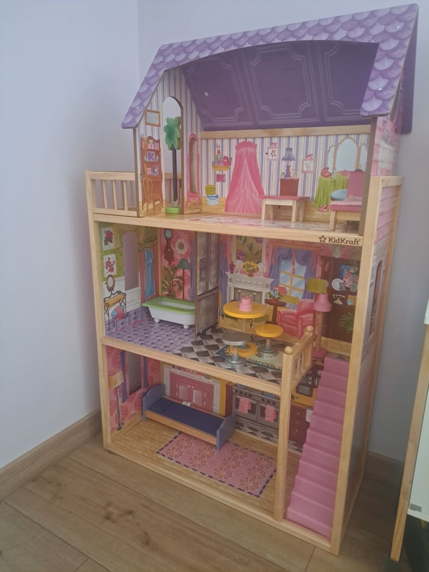 Duzy domek dla lalek kidkraft drewniany