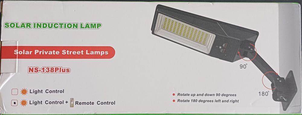 Вуличний прожектор EP-138 настінний із сонячною панеллю IP6