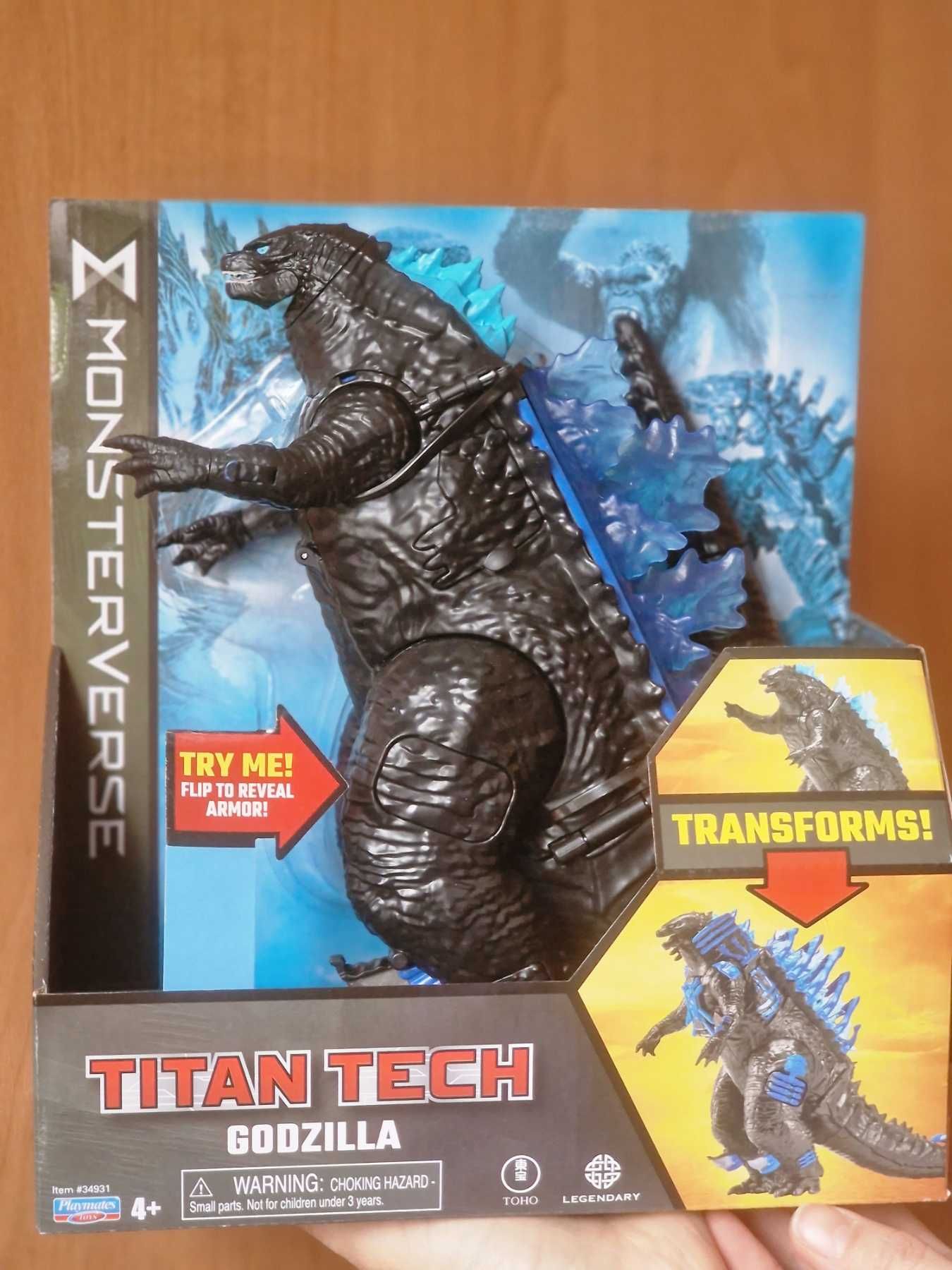 Фигурка Godzilla vs. Kong Titan Tech Годзилла 34931, Конг 34932, 20 см