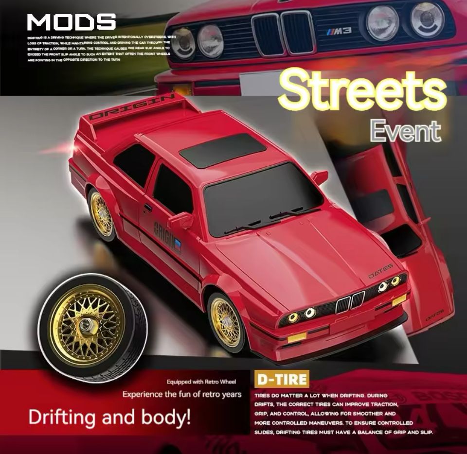Машинка на радиоуправлении RC DRIFT CAR BMW E30 1:16