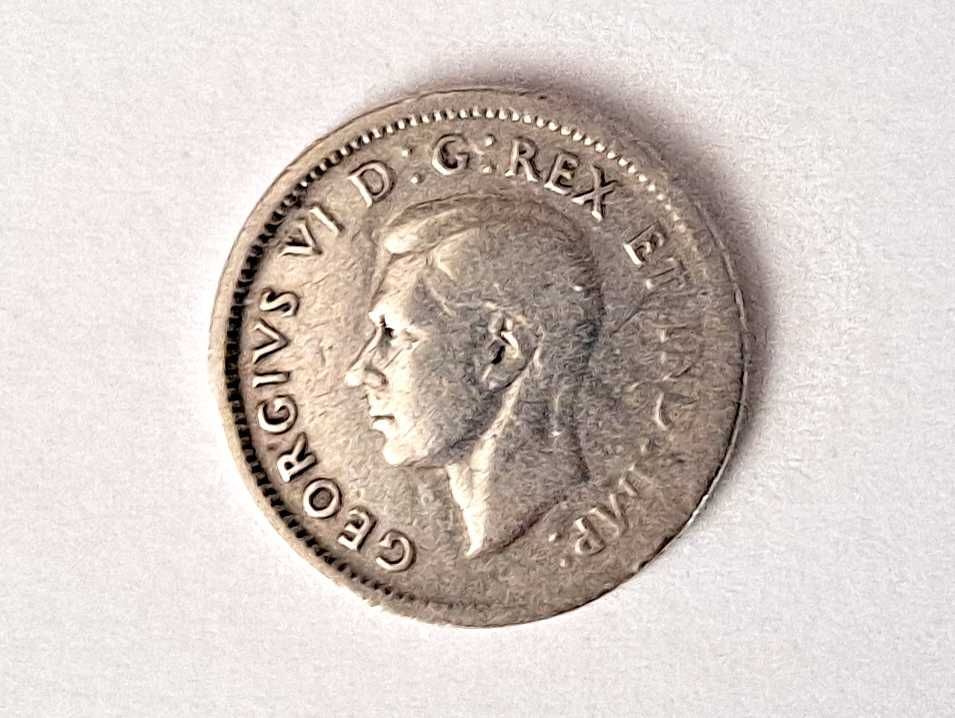 moneta - 10 centów - Kanada - Ag 800 - 1940 r.