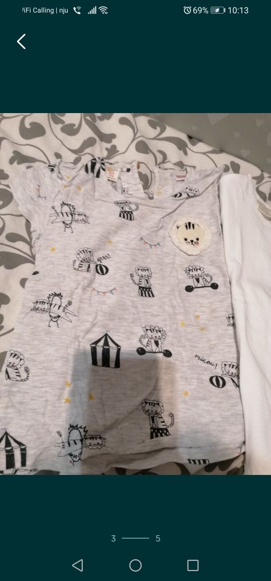 T-shirty dziewczęce Zara rozmiar 104